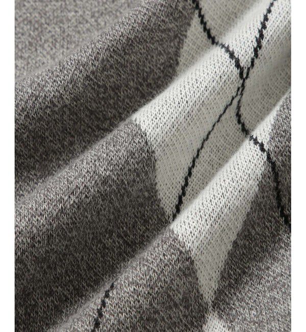 ADAM ET ROPE'「アーガイルニット ベスト / ロングシーズン着用可能」|ベスト・ジレ|