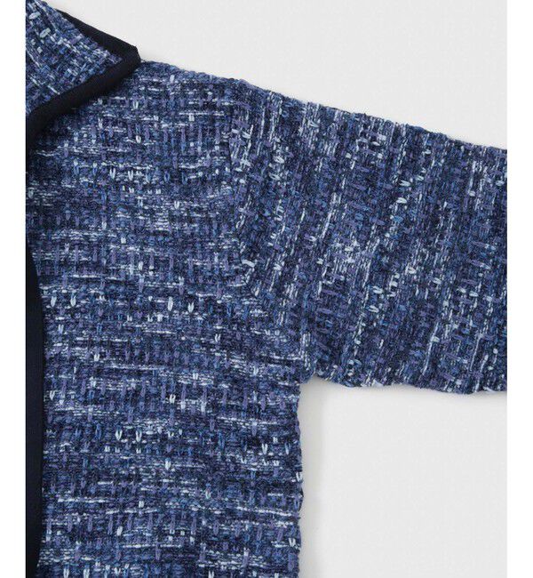 ADAM ET ROPE'「【WEB限定】ツイードライク ボクシーシルエット スキッパー ニット / ユニセックス」|ニット・セーター|