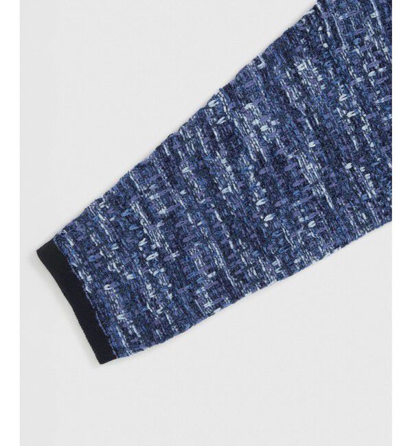 ADAM ET ROPE'「【WEB限定】ツイードライク ボクシーシルエット スキッパー ニット / ユニセックス」|ニット・セーター|