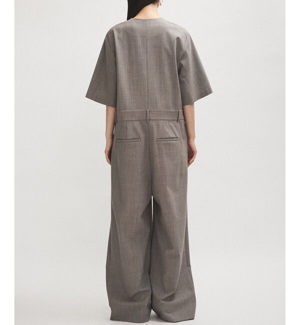 ADAM ET ROPE'「【EMOELLE】ハーフスリーブVネックオールインワン」|オールインワン|