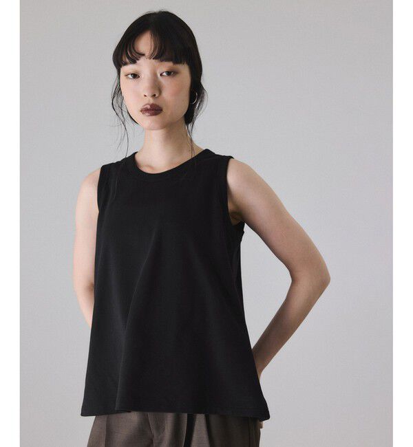 ADAM ET ROPE'「カスタマイズスリーブミニ裏毛トップス」|Tシャツ・カットソー|