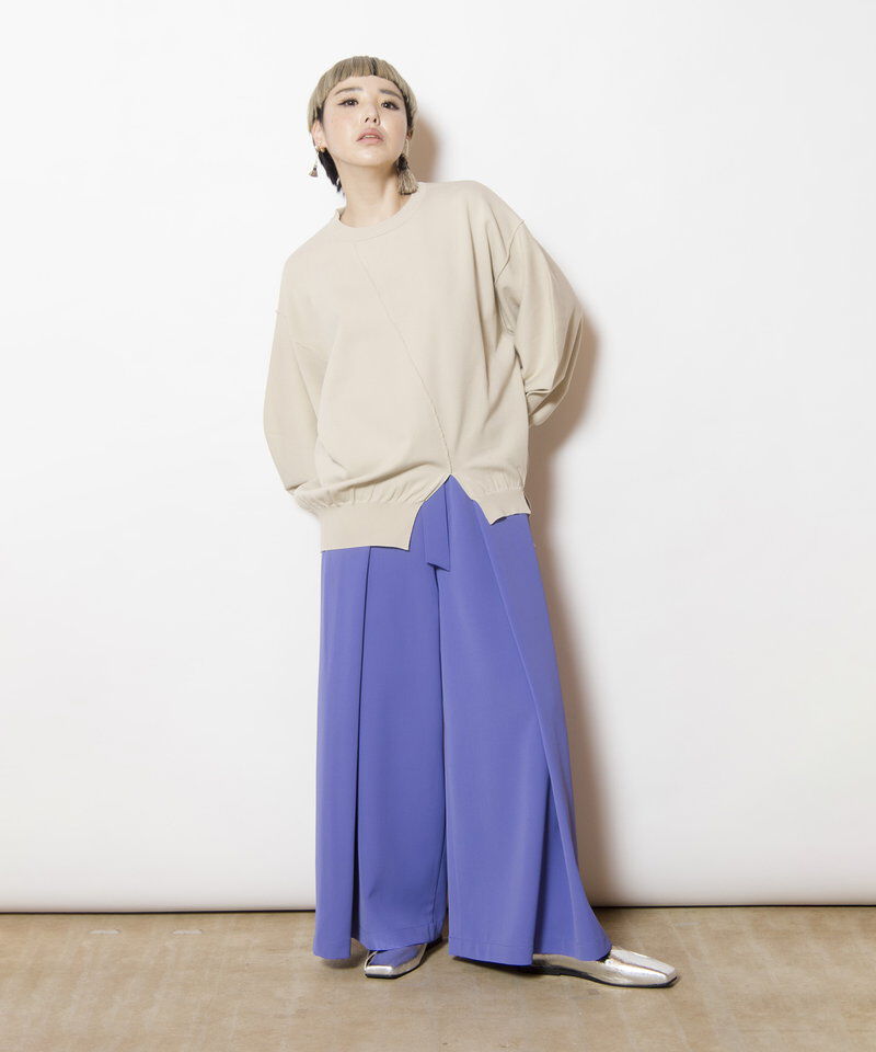  「ボリュームスリーブニットプルオーバー」|ニット・セーター|