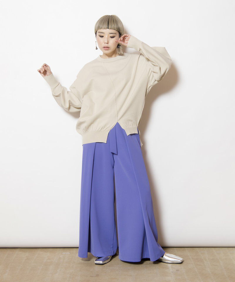  「ボリュームスリーブニットプルオーバー」|ニット・セーター|