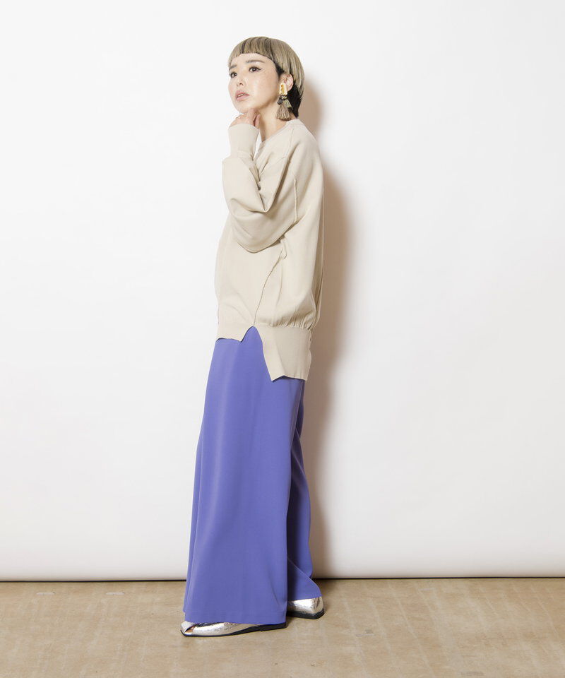  「ボリュームスリーブニットプルオーバー」|ニット・セーター|