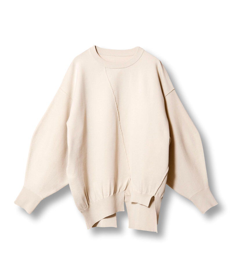  「ボリュームスリーブニットプルオーバー」|ニット・セーター|