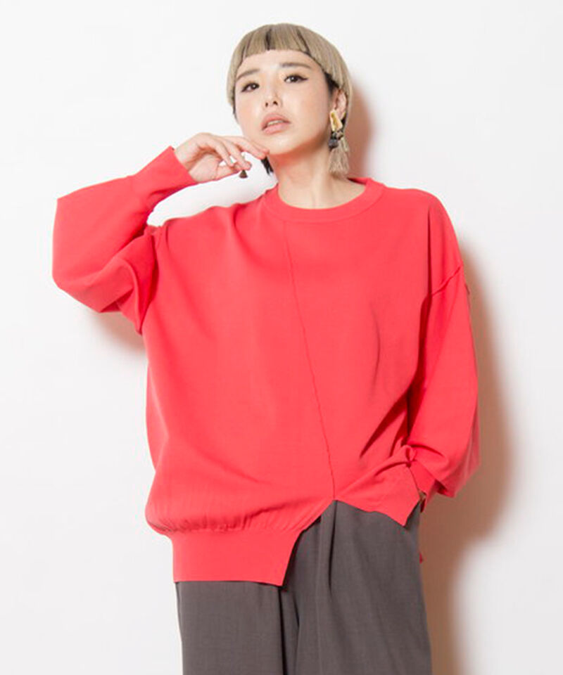  「ボリュームスリーブニットプルオーバー」|ニット・セーター|PINK