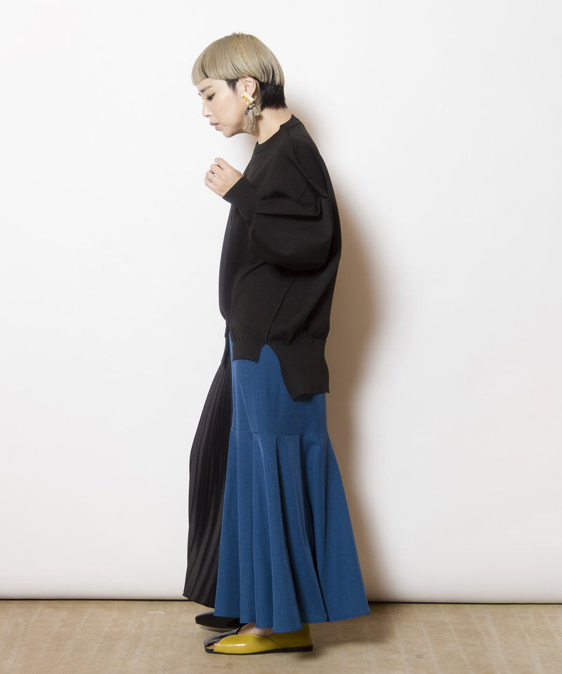  「ボリュームスリーブニットプルオーバー」|ニット・セーター|