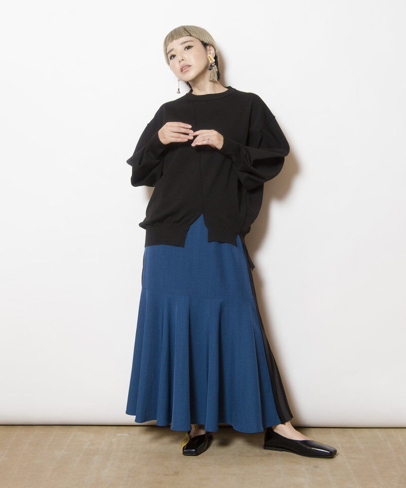  「ボリュームスリーブニットプルオーバー」|ニット・セーター|