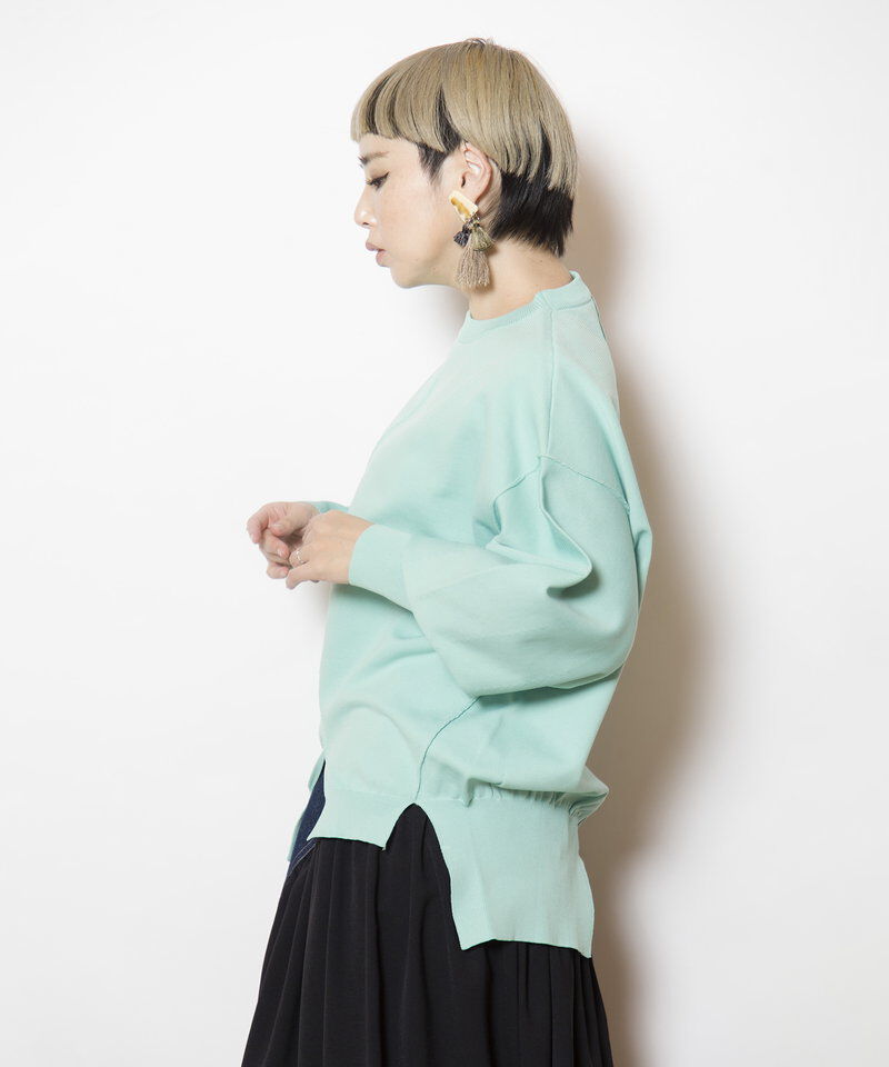  「ボリュームスリーブニットプルオーバー」|ニット・セーター|