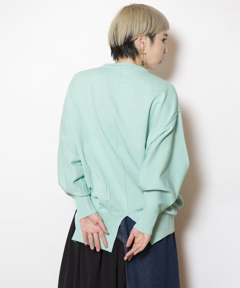  「ボリュームスリーブニットプルオーバー」|ニット・セーター|