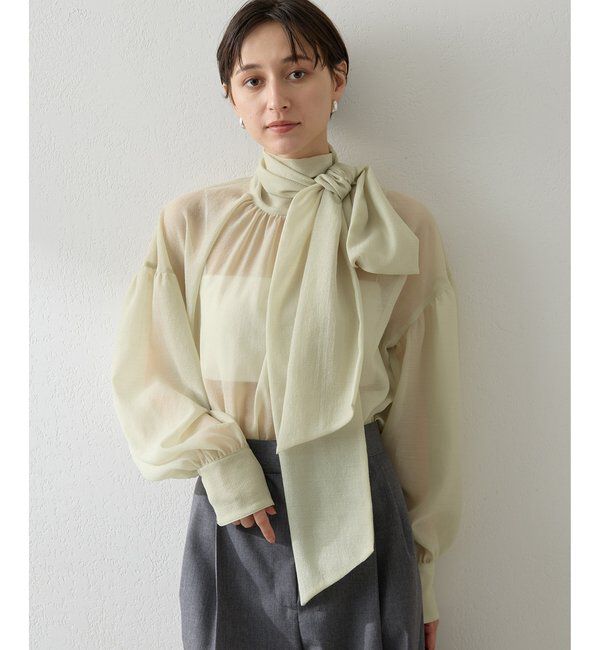  「オーガンザボウブラウス」|シャツ・ブラウス|