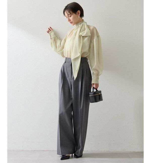  「オーガンザボウブラウス」|シャツ・ブラウス|