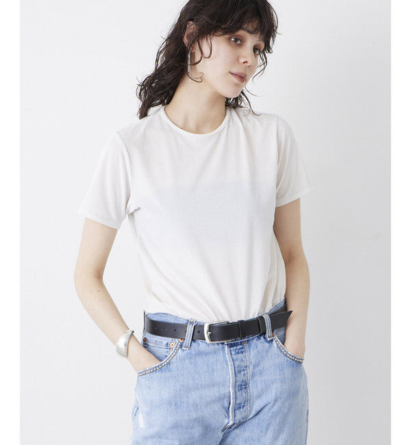 THE PAUSE「【THE PAUSE】ベロアコンパクトTシャツ」|Tシャツ・カットソー|