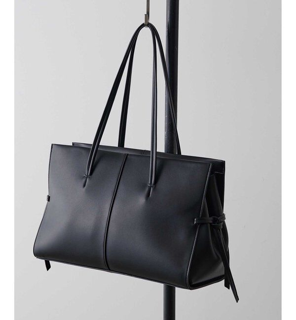 THE PAUSE「＜WEB限定＞【THE PAUSE】フェイクレザーボストン」|トートバッグ|ブラック