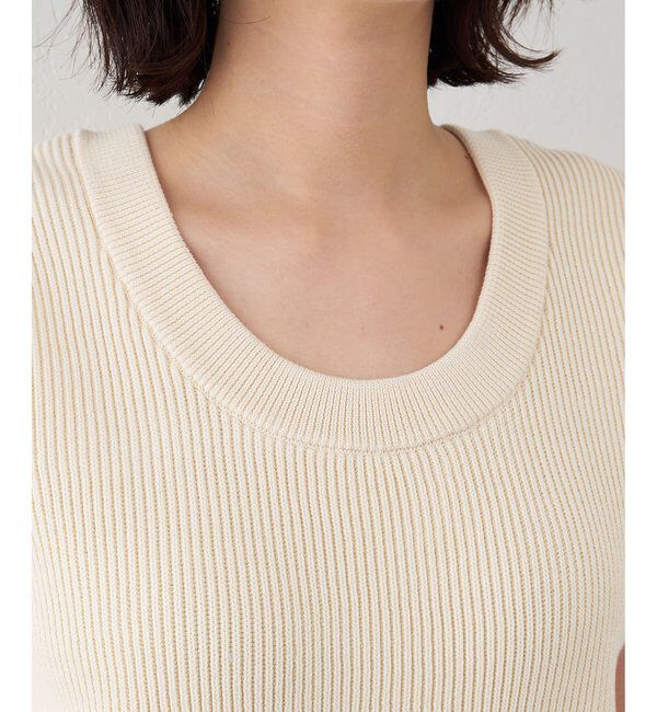 THE PAUSE「【THE PAUSE】両畦ノースリーブニット」|ニット・セーター|