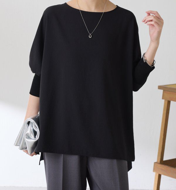  「ジャージ袖リブブラウス」|シャツ・ブラウス|