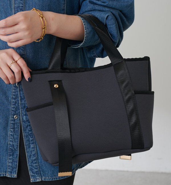  「《新色登場》【PAPILLONNER/パピヨネ】ミニウエットダブルポケットトート」|トートバッグ|