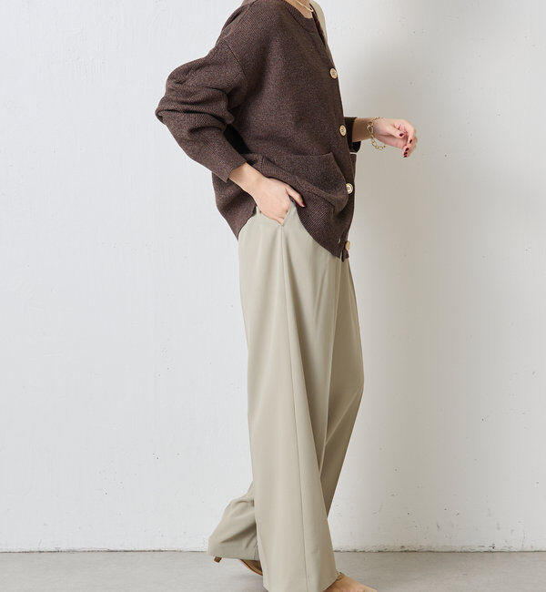  「ジャージワイドパンツ」|チノ|