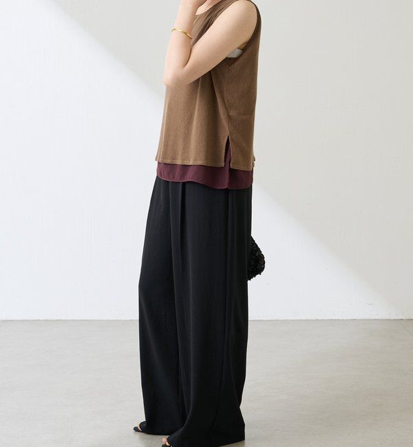  「ジャージワイドパンツ」|チノ|