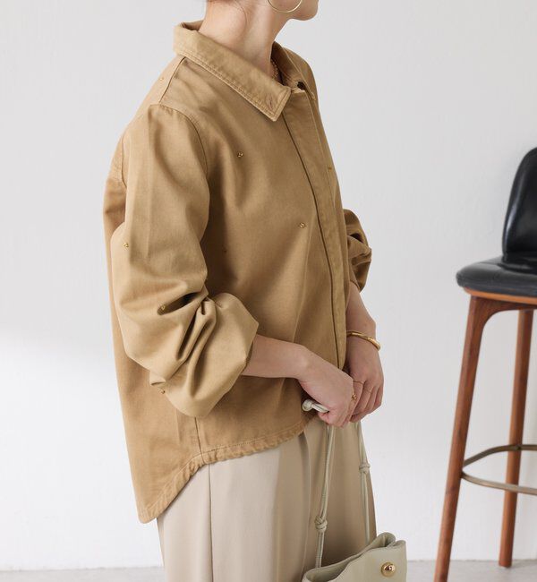  「Q.anos 2WAYデニムシャツ」|シャツ・ブラウス|