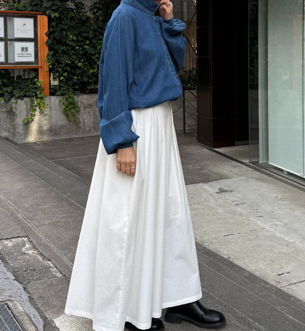  「Q.anos 2WAYデニムシャツ」|シャツ・ブラウス|