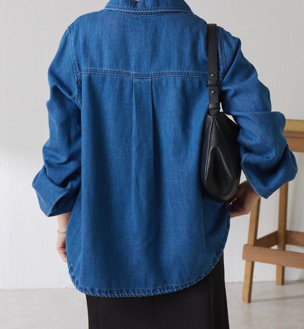  「Q.anos 2WAYデニムシャツ」|シャツ・ブラウス|