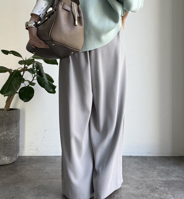  「【累計販売数3万枚突破/22色４サイズ展開！】タックワイドパンツ」|チノ|