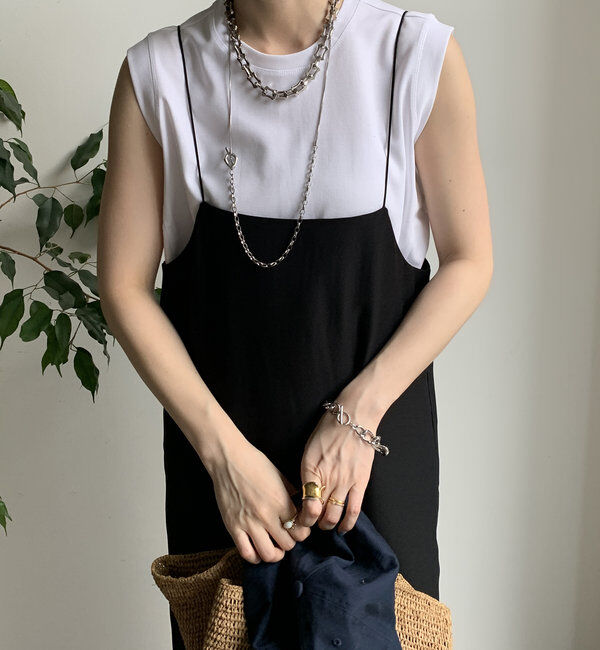  「裾切替タンクプルオーバー」|Tシャツ・カットソー|