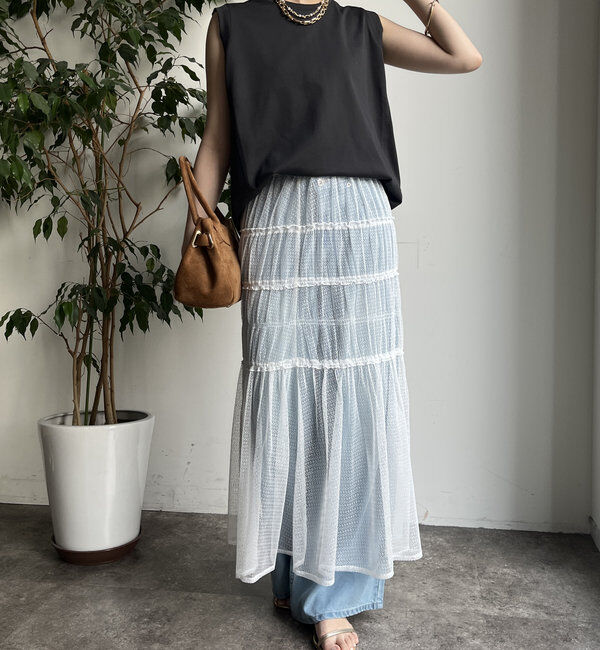  「裾切替タンクプルオーバー」|Tシャツ・カットソー|