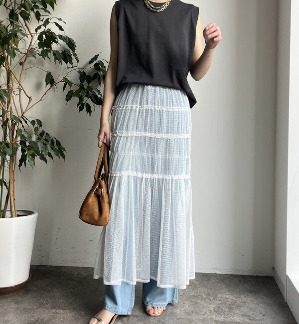  「裾切替タンクプルオーバー」|Tシャツ・カットソー|