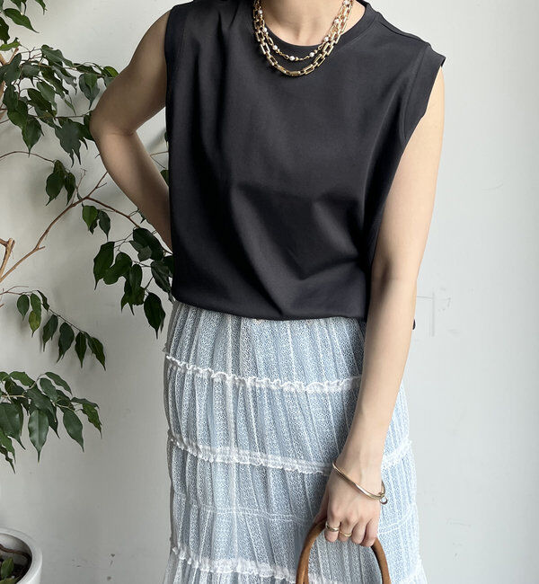  「裾切替タンクプルオーバー」|Tシャツ・カットソー|