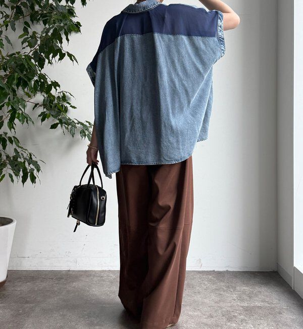  「リヨセルデニムバック切替シャツ」|シャツ・ブラウス|