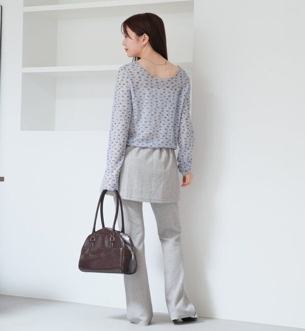  「【2WAY】シアーフラワーレースカーディガン」|カーディガン|