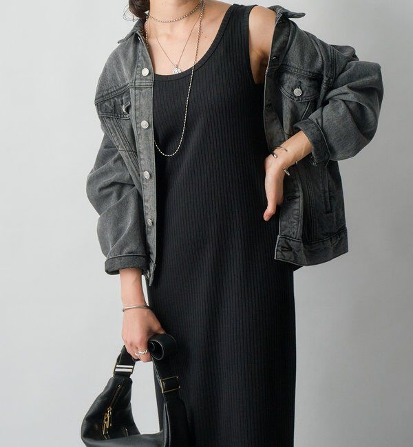  「【マイナス3kg/レビュー高評価☆】2WAYリブタンクワンピース」|ワンピース|