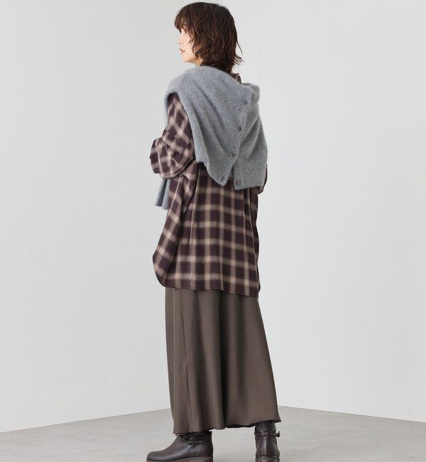  「ウォッシュドチェックワイドシャツ」|シャツ・ブラウス|
