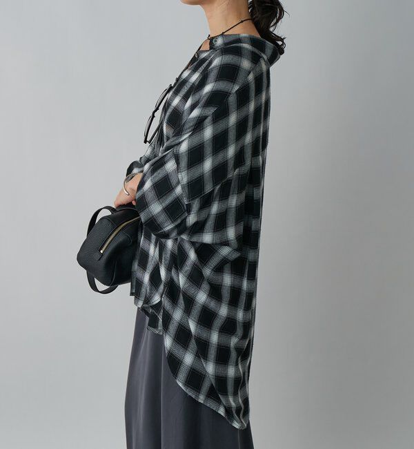  「ウォッシュドチェックワイドシャツ」|シャツ・ブラウス|