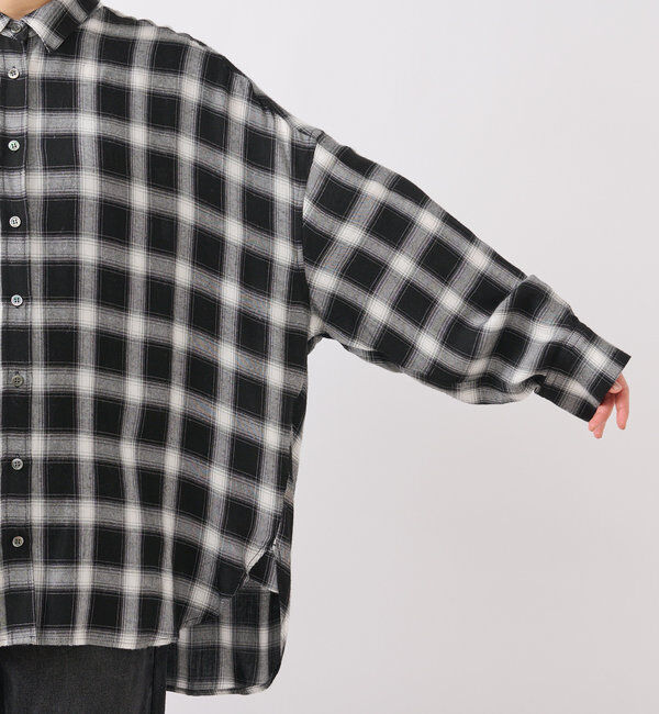  「ウォッシュドチェックワイドシャツ」|シャツ・ブラウス|
