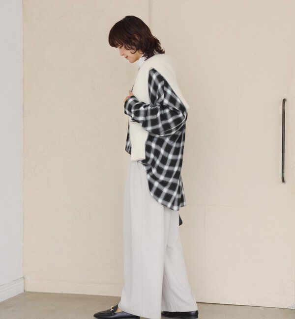  「ウォッシュドチェックワイドシャツ」|シャツ・ブラウス|