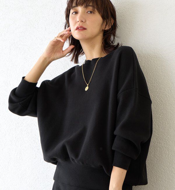  「【セットアップ対応】コットンスムースラウンドヘムニット」|ニット・セーター|