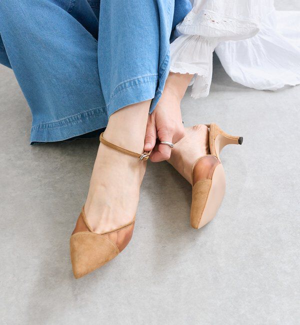  「【トレンド感◎】シアーポインテッドパンプス」|パンプス|