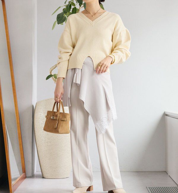  「【褒められシルエット】イージーフレアパンツ」|チノ|