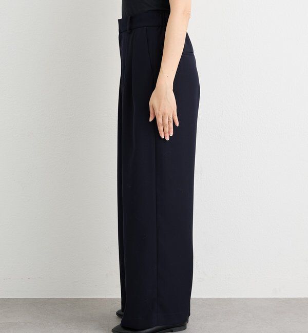  「【オケージョンや通勤に】ダブルサテンタックパンツ」|チノ|