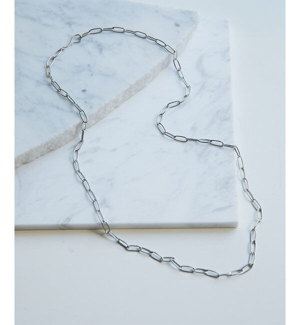  「オーバルチェーンフリーネックレス」|ネックレス|シルバー