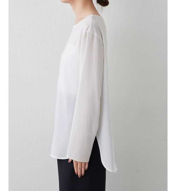  「ラウンドブラウスTee」|シャツ・ブラウス|