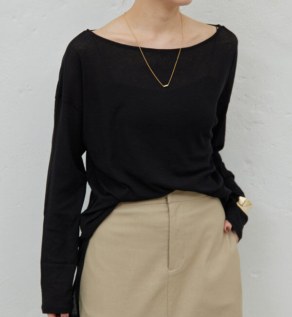  「【La nature linge】オーバーシアーロンT」|Tシャツ・カットソー|