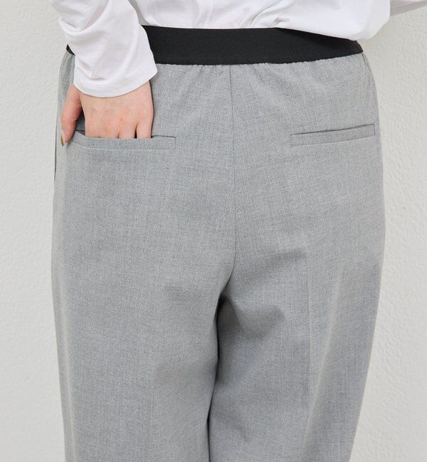  「【楽ちんキレイ見え】【セットアップ対応】エラスティックパンツ」|チノ|