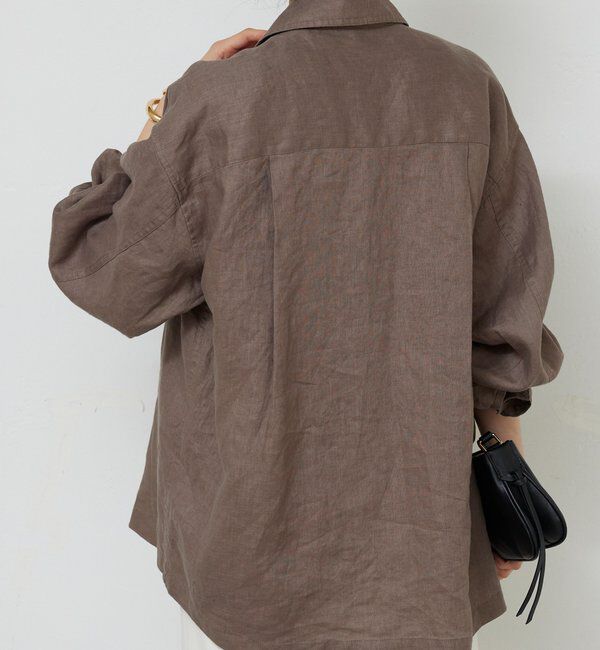  「リネンミリタリーシャツブルゾン」|ベスト・ジレ|