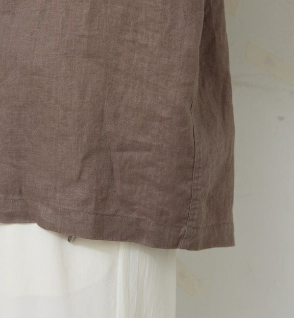  「リネンミリタリーシャツブルゾン」|ベスト・ジレ|