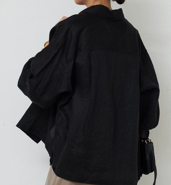  「リネンミリタリーシャツブルゾン」|ベスト・ジレ|