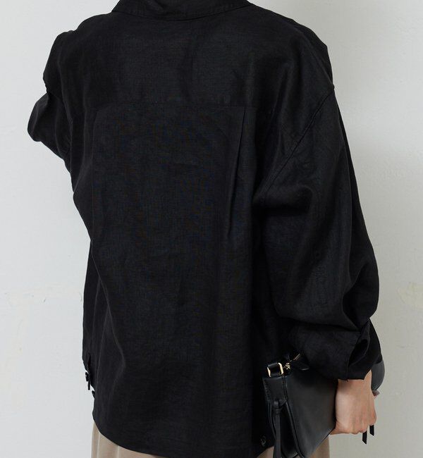  「リネンミリタリーシャツブルゾン」|ベスト・ジレ|